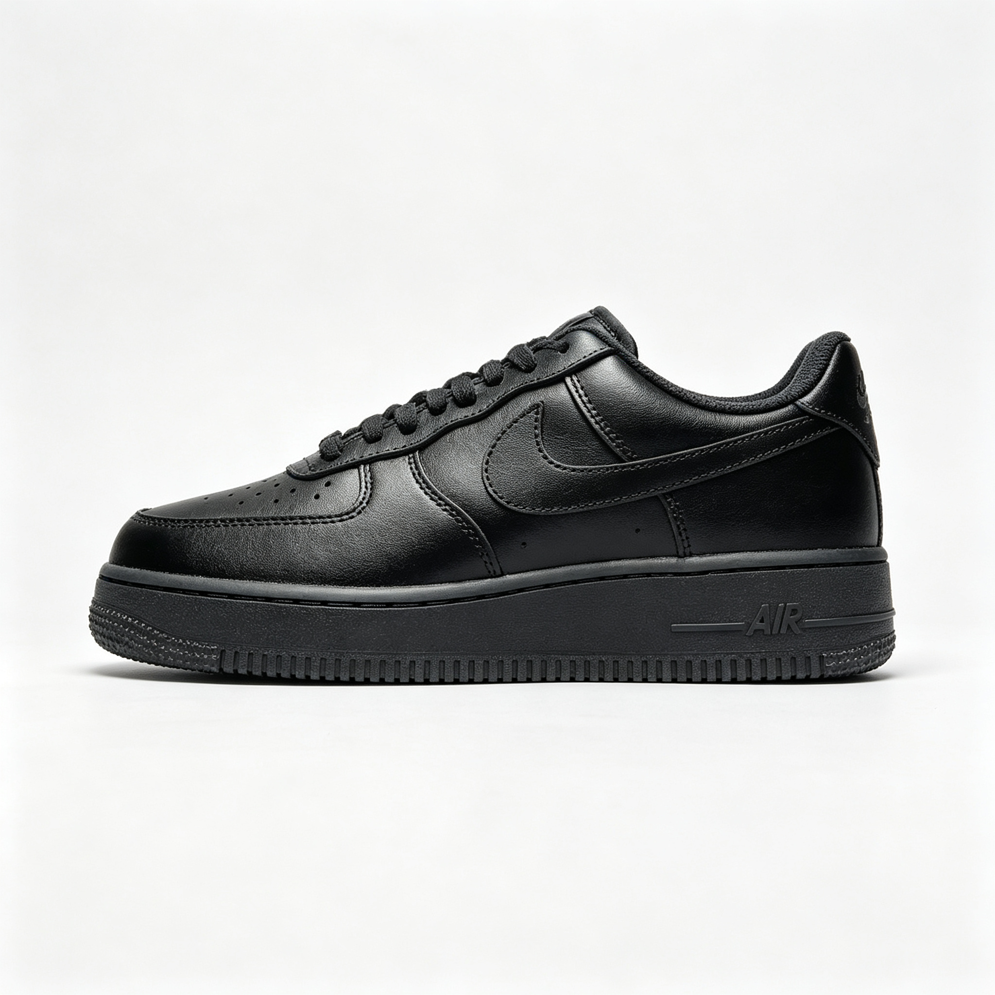 Nike Air Force 1 '07 Low 'Triple Black' – Classic Leather Sneaker