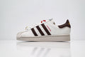 adidas Originals Superstar – Off-White & Brown Horsehair Upper with Red Laces & White Shell Toe