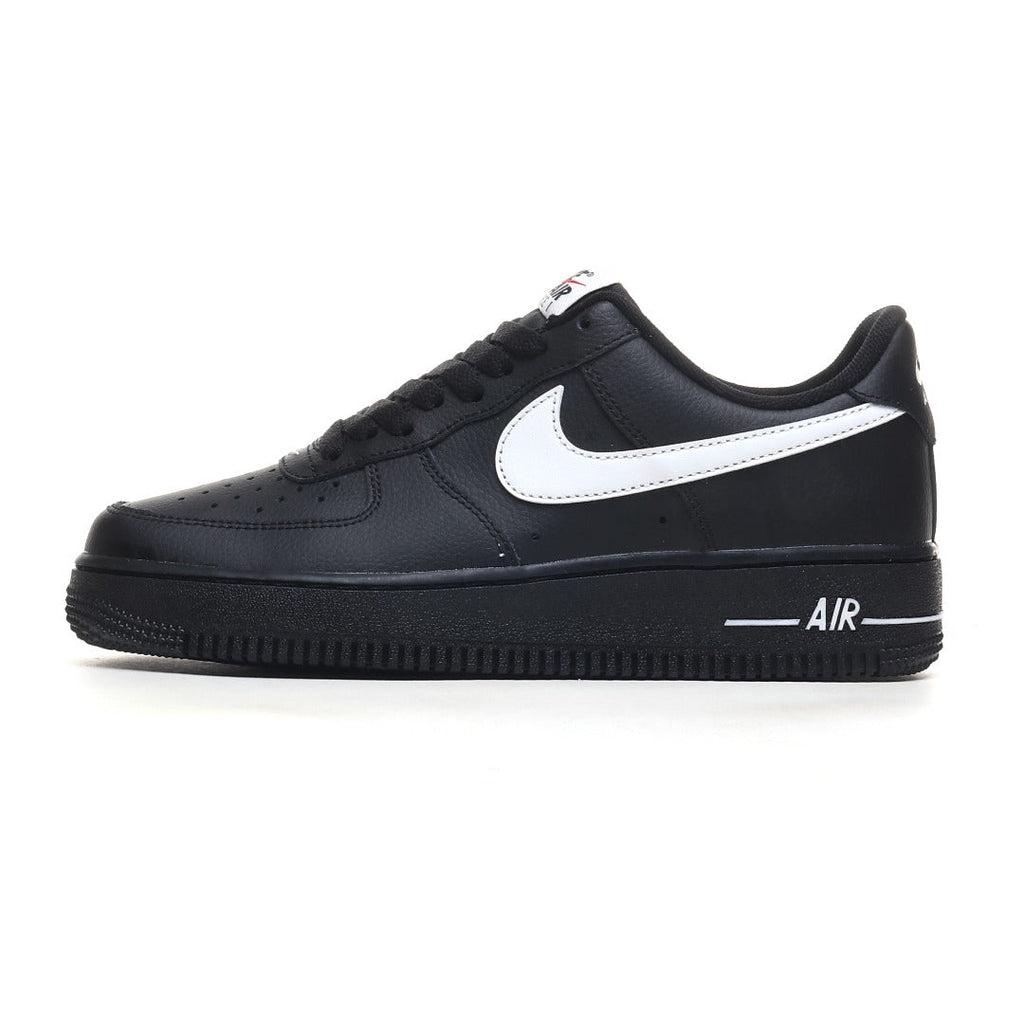 Nike Air Force 1 '07 Low Men's 'Black / White' – Premium Leather Sneaker
