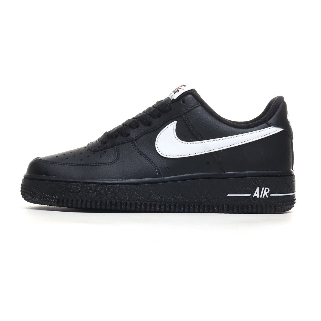 Nike Air Force 1 '07 Low Men's 'Black / White' – Premium Leather Sneaker