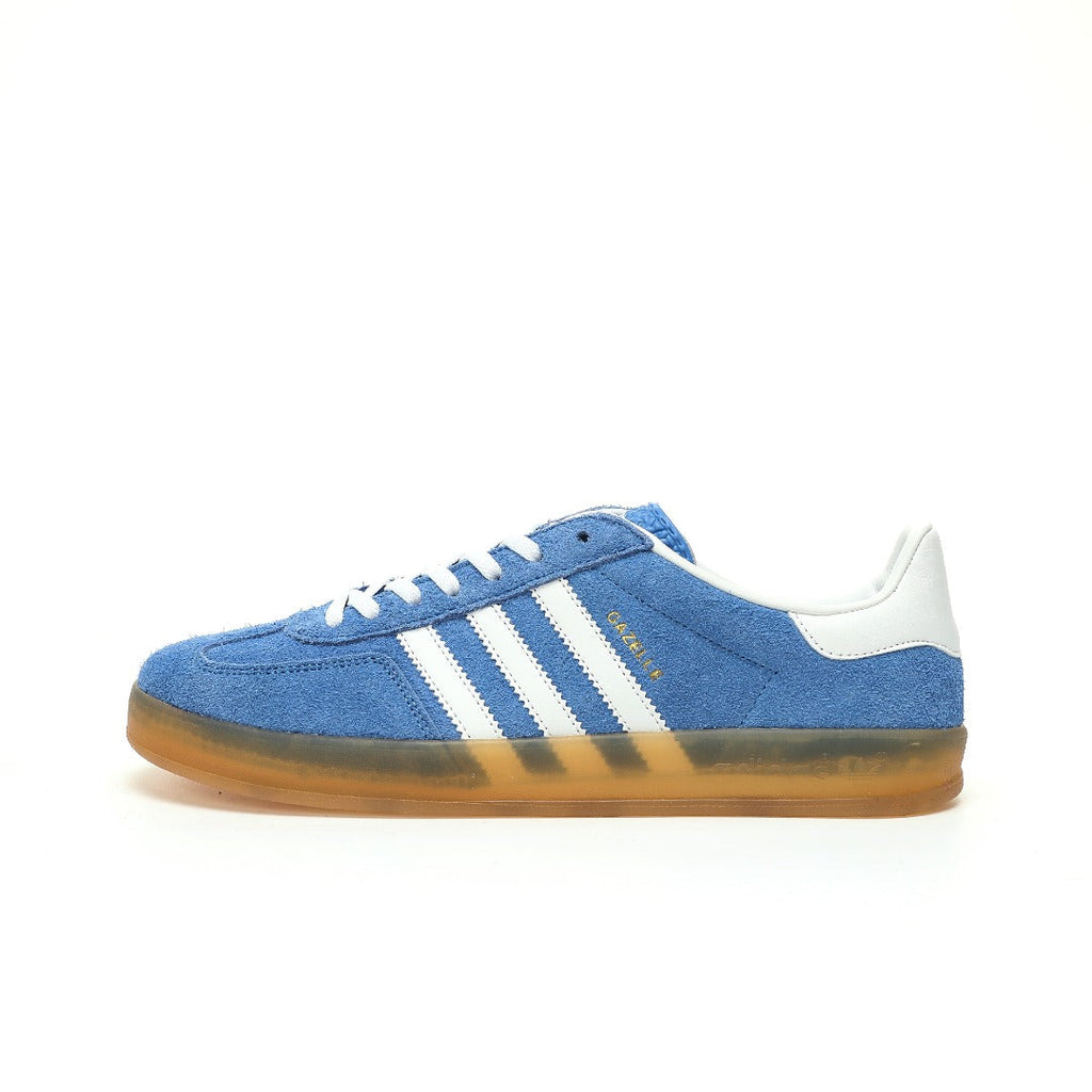 Adidas Originals Gazelle Indoor Blue Cloud White Gum Suede Sneaker