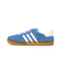 Adidas Originals Gazelle Indoor Blue Cloud White Gum Suede Sneaker