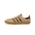 Adidas Originals Gazelle Indoor – Tan / Brown Patent / Pink Gum Low-Top Sneakers