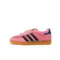 Adidas Originals Gazelle Indoor – Pink / Black / Purple Gum Suede Low-Top Sneakers