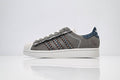 adidas Originals Superstar – Grey Suede with Multi-Color Webbing & White Shell Toe