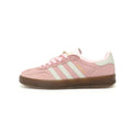 Adidas Originals Gazelle Indoor – Pink / Light Grey Gum Suede Low-Top Sneakers