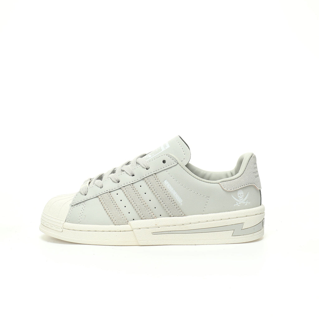 Adidas Originals Superstar Neighborhood – Light Grey Leather Low-Top Sneakers