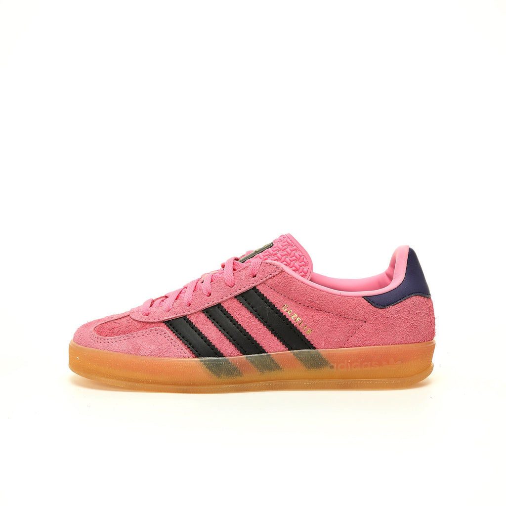 Adidas Originals Gazelle Indoor – Pink / Black / Dark Purple Gum Suede Low-Top Sneakers