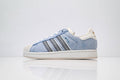 adidas Originals Superstar – Light Blue Suede Upper with Off-White Shell Toe