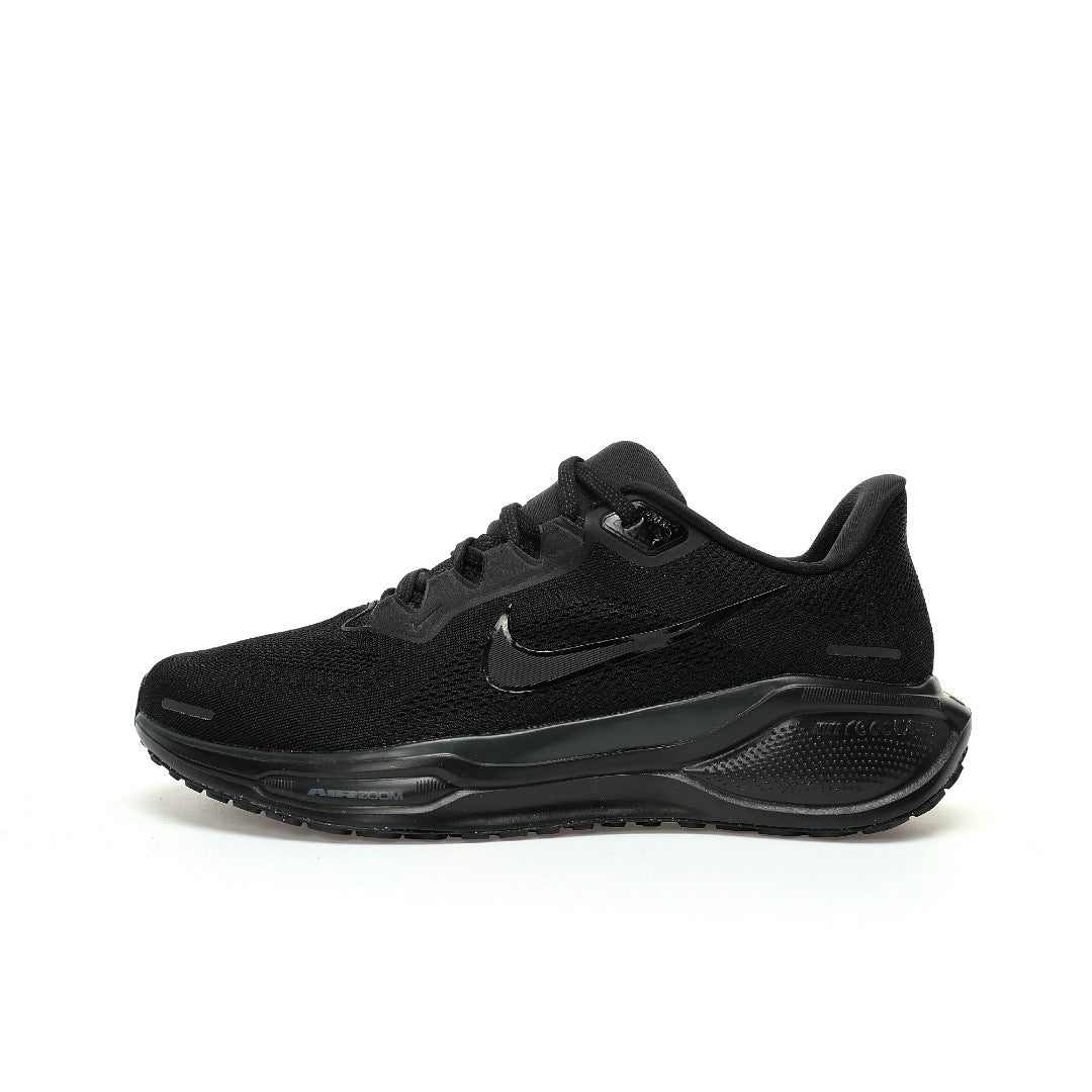 Nike Air Zoom Pegasus – All-Black Mesh Athletic Running Sneakers