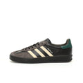 Adidas Originals Gazelle Indoor Dark Grey Black Cream Green Suede Sneaker