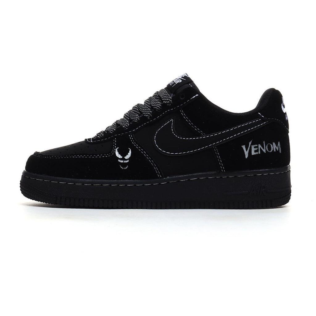 Nike Air Force 1 '07 Low 'Venom' – Black & White Marvel Custom Sneaker