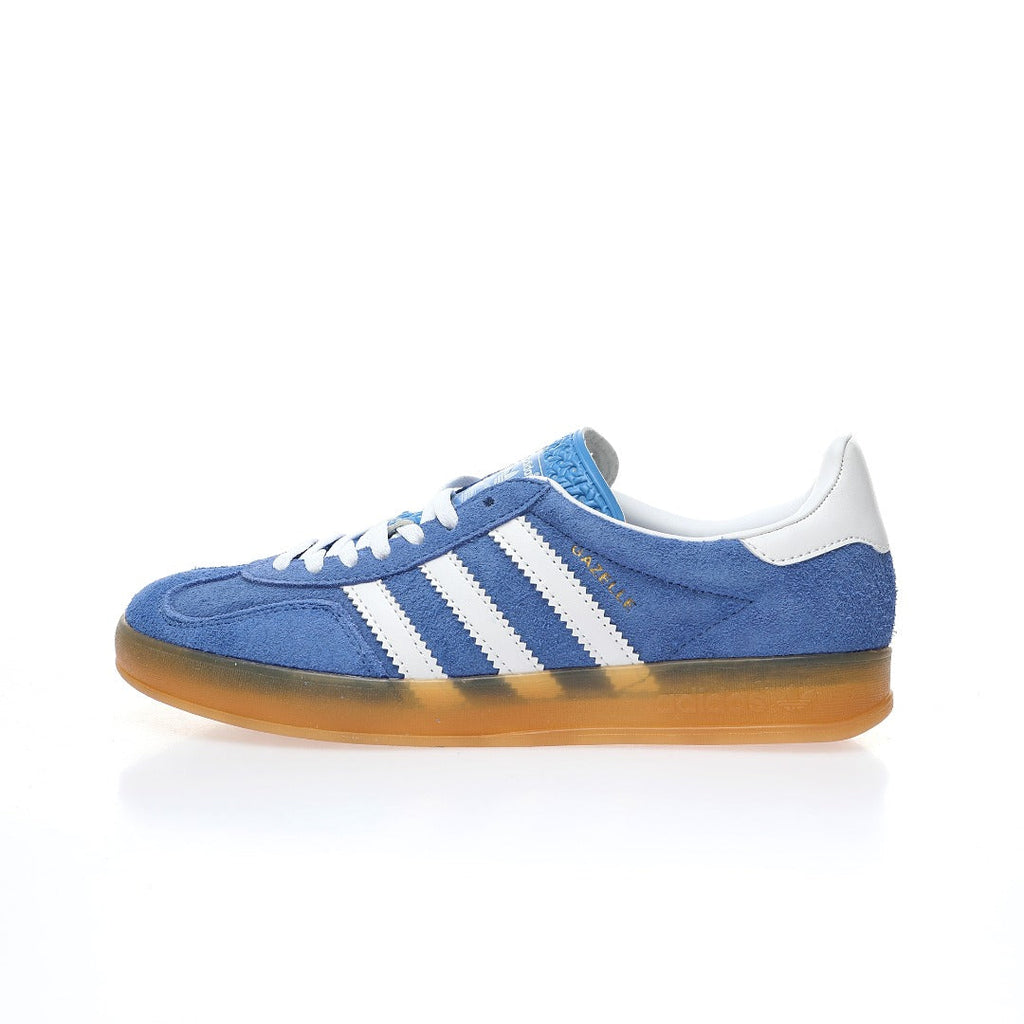 Adidas Originals Gazelle Indoor – Blue / White Gum Suede Low-Top Sneakers