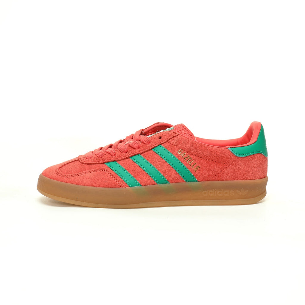 Adidas Originals Gazelle Indoor – Red / Green Gum Suede Low-Top Sneakers