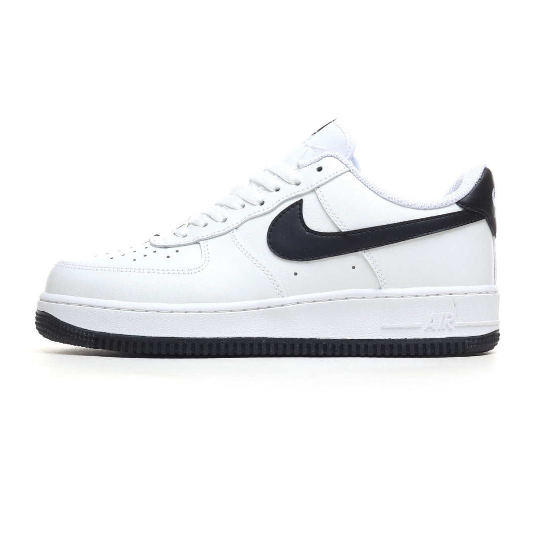 Nike Air Force 1 '07 Low – White/Black Leather Sneakers