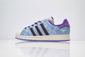 adidas Originals Superstar – Symmetric Blue Tie-Dye Upper with Purple & Brown Accents
