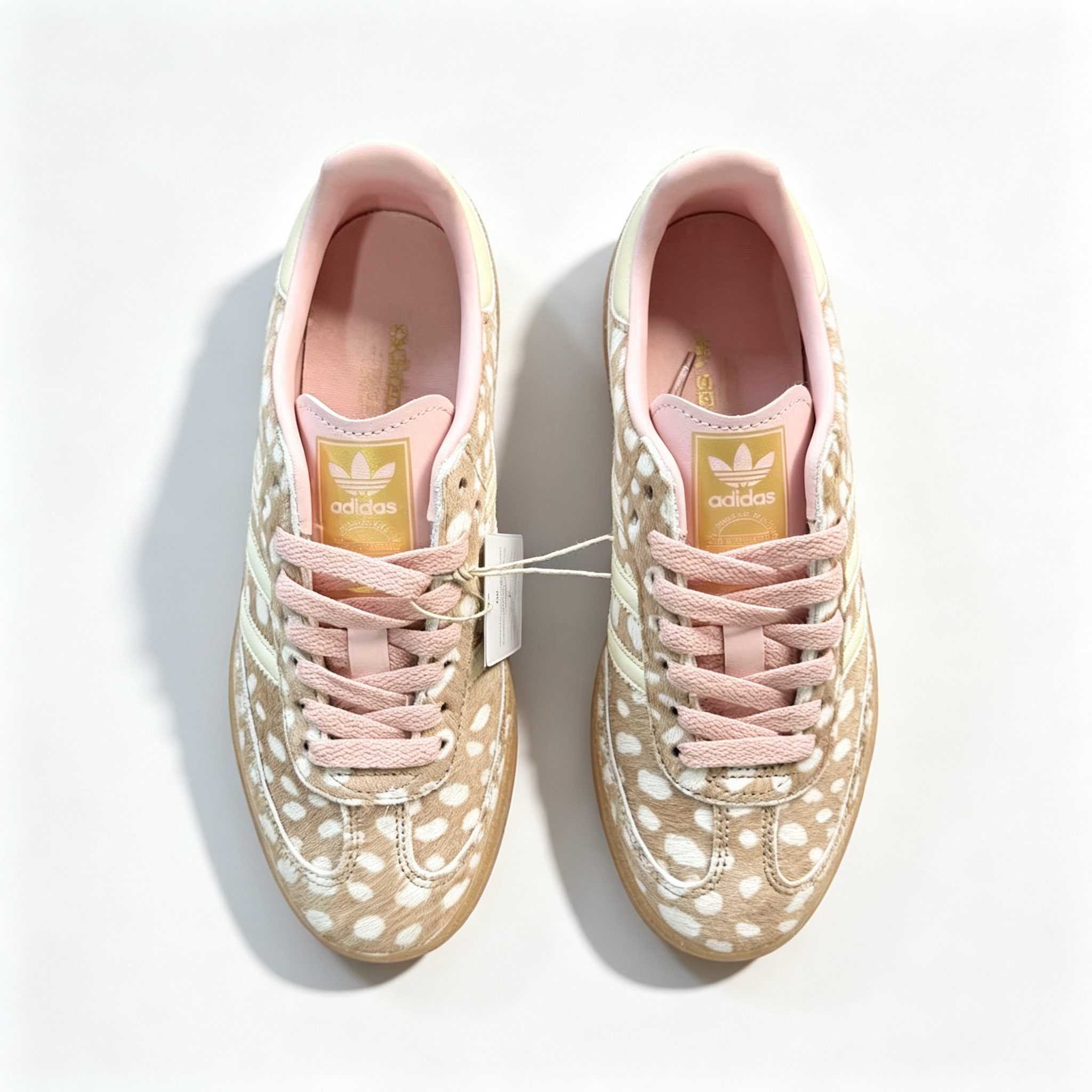 adidas Originals Samba OG – Women's Brown Polka-Dot Pony Hair / Pink / Gum