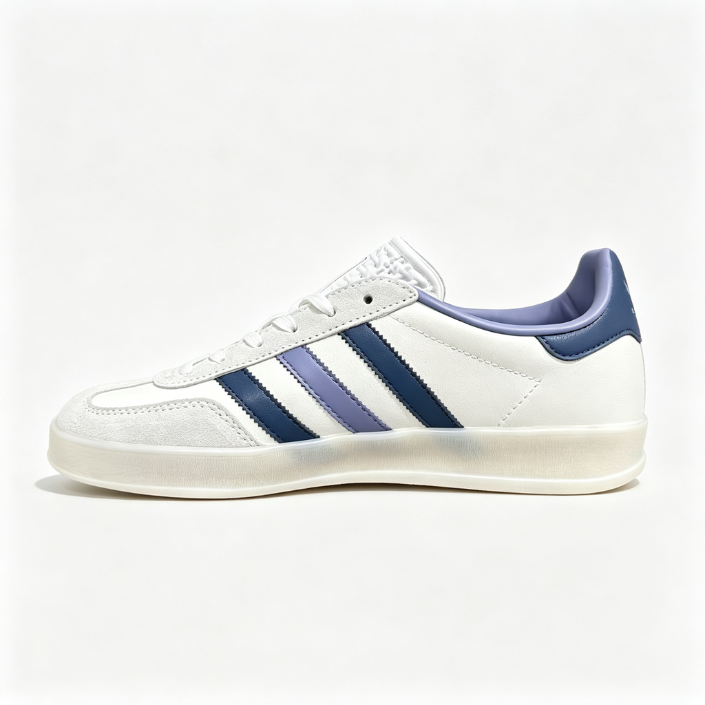 Adidas Originals Gazelle Indoor 'Off White / Dark Blue / Purple'