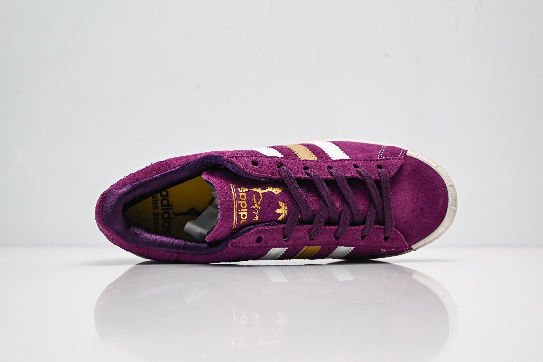 adidas Originals Superstar × Wales Bonner – Purple with Gold 3-Stripes & White Shell Toe
