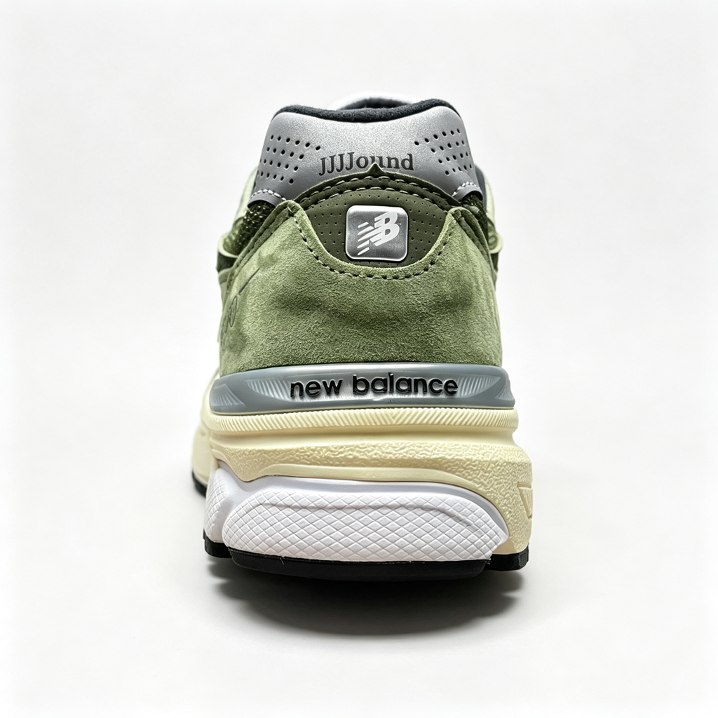 JJJJound x New Balance 990v3 Sneakers — Olive / Black