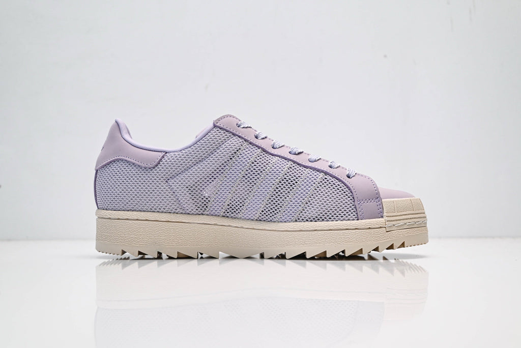 adidas Originals Superstar – Light Purple Mesh Upper with Beige Shell Toe