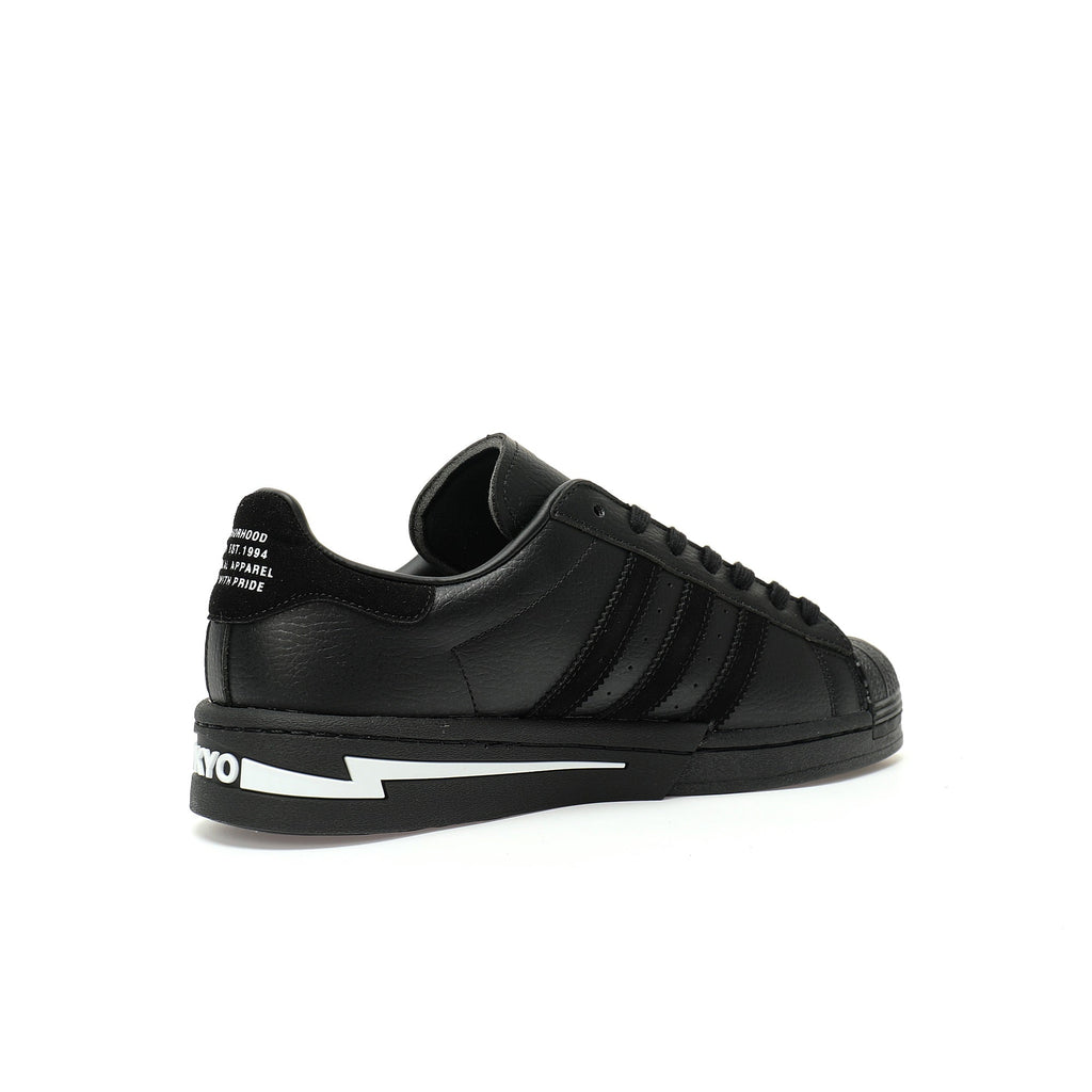 Adidas Originals Superstar Neighborhood – Black Leather Low-Top Sneakers