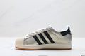 adidas Originals Superstar — Champagne Gold & Black | Gum Shell Toe