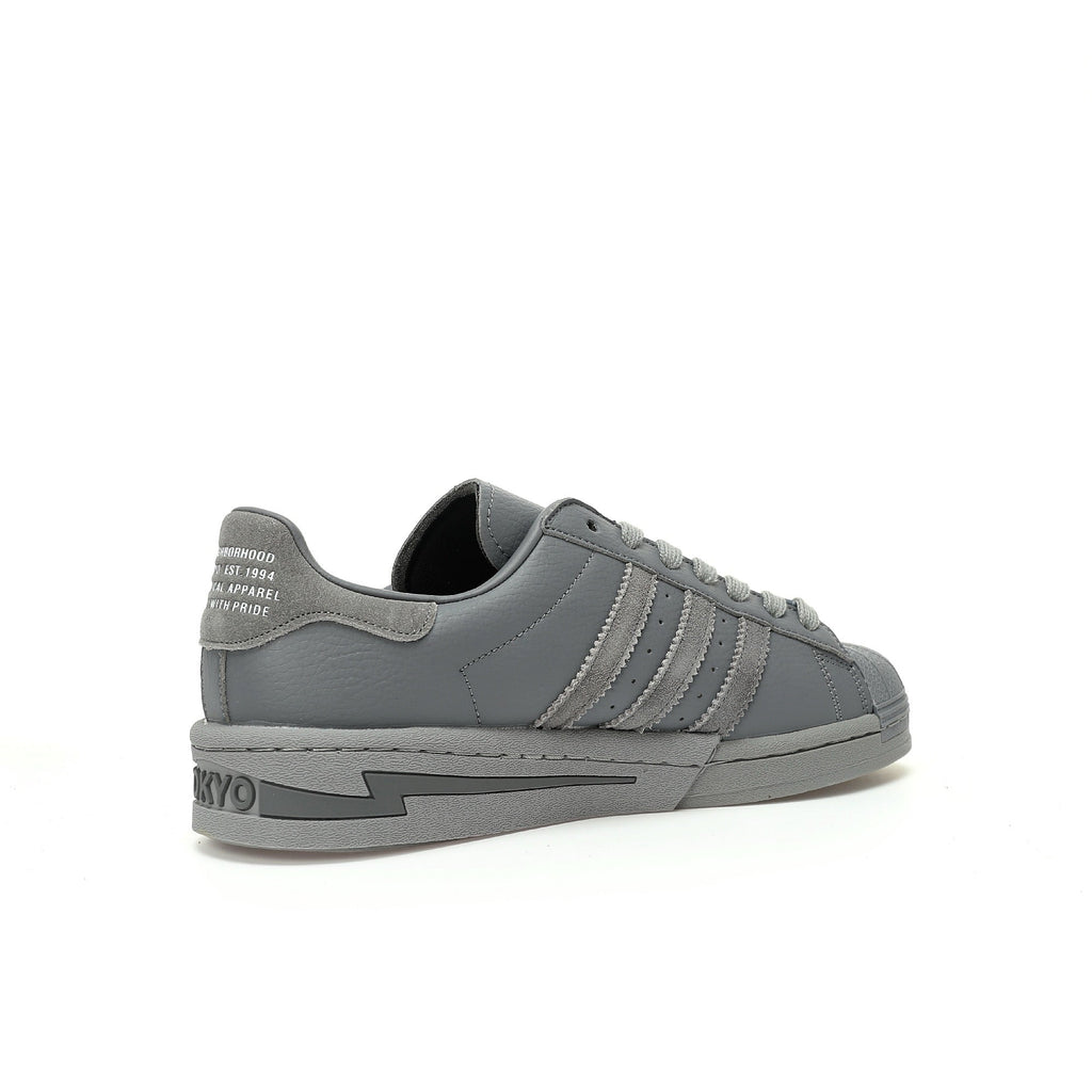Adidas Originals Superstar Neighborhood – Grey Leather Low-Top Sneakers