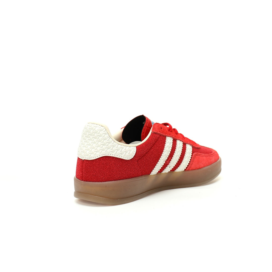 Adidas Originals Gazelle Indoor Red Off-White Gum Suede Sneaker