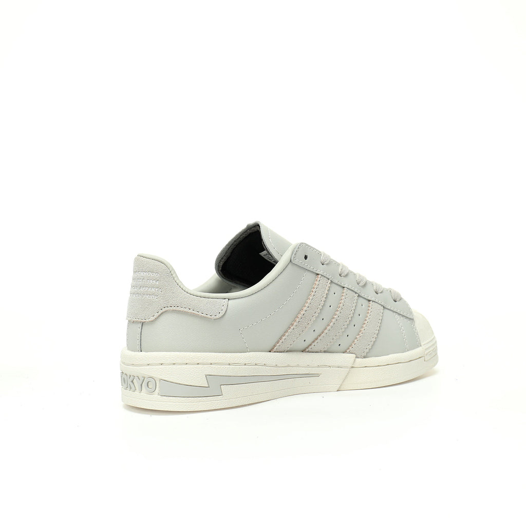 Adidas Originals Superstar Neighborhood – Light Grey Leather Low-Top Sneakers