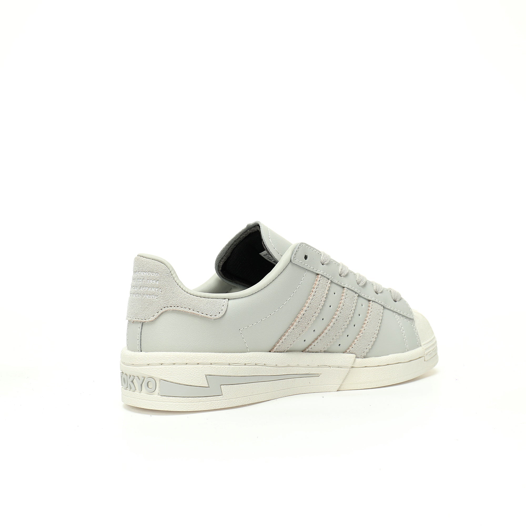 Adidas Originals Superstar Neighborhood – Light Grey Leather Low-Top Sneakers