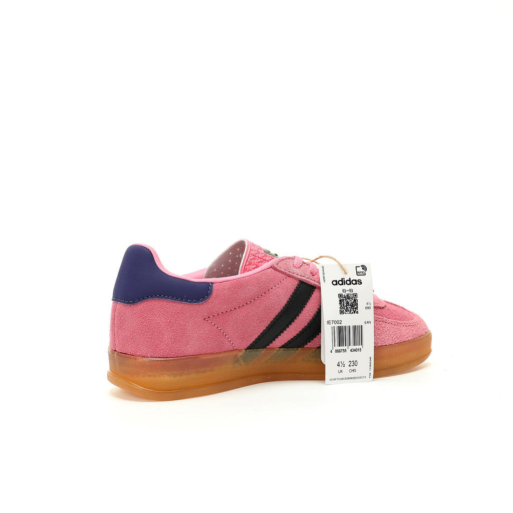 Adidas Originals Gazelle Indoor – Pink / Black / Purple Gum Suede Low-Top Sneakers