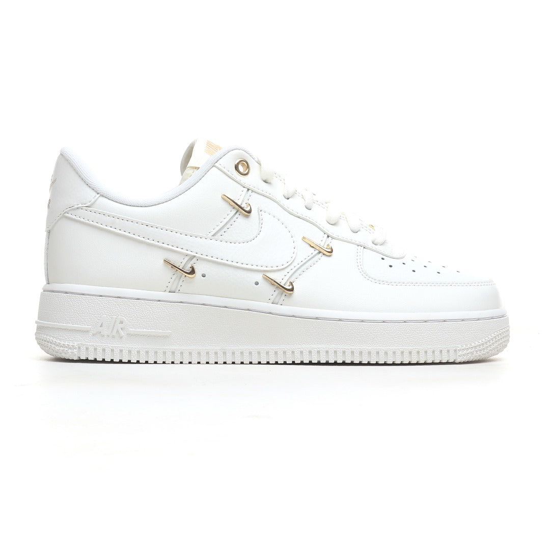 Nike Women's Air Force 1 '07 LX 'Sail / Metallic Gold' – Multi Mini Swoosh Sneaker