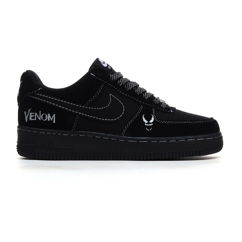 Nike Air Force 1 '07 Low 'Venom' – Black & White Marvel Custom Sneaker