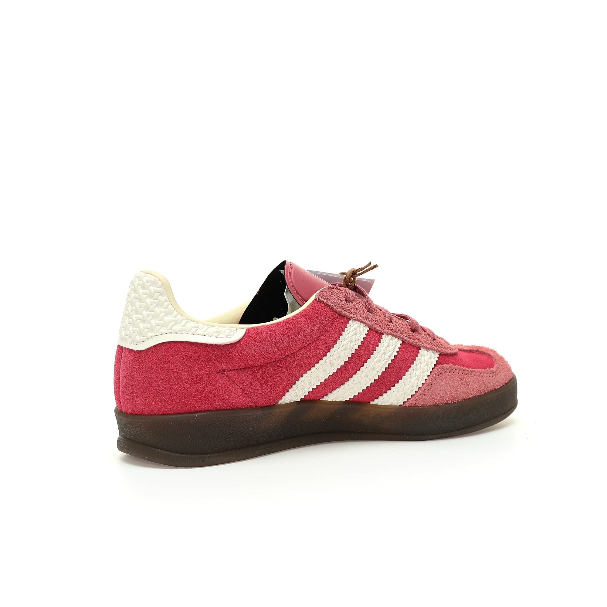 Adidas Originals Gazelle Indoor – Red / Pink / White Dark Gum Suede Low-Top Sneakers