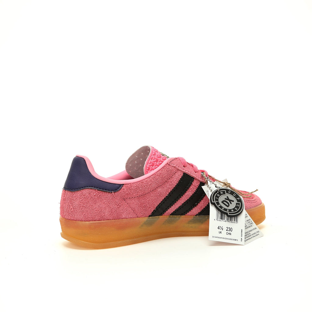 Adidas Originals Gazelle Indoor – Pink / Black / Dark Purple Gum Suede Low-Top Sneakers
