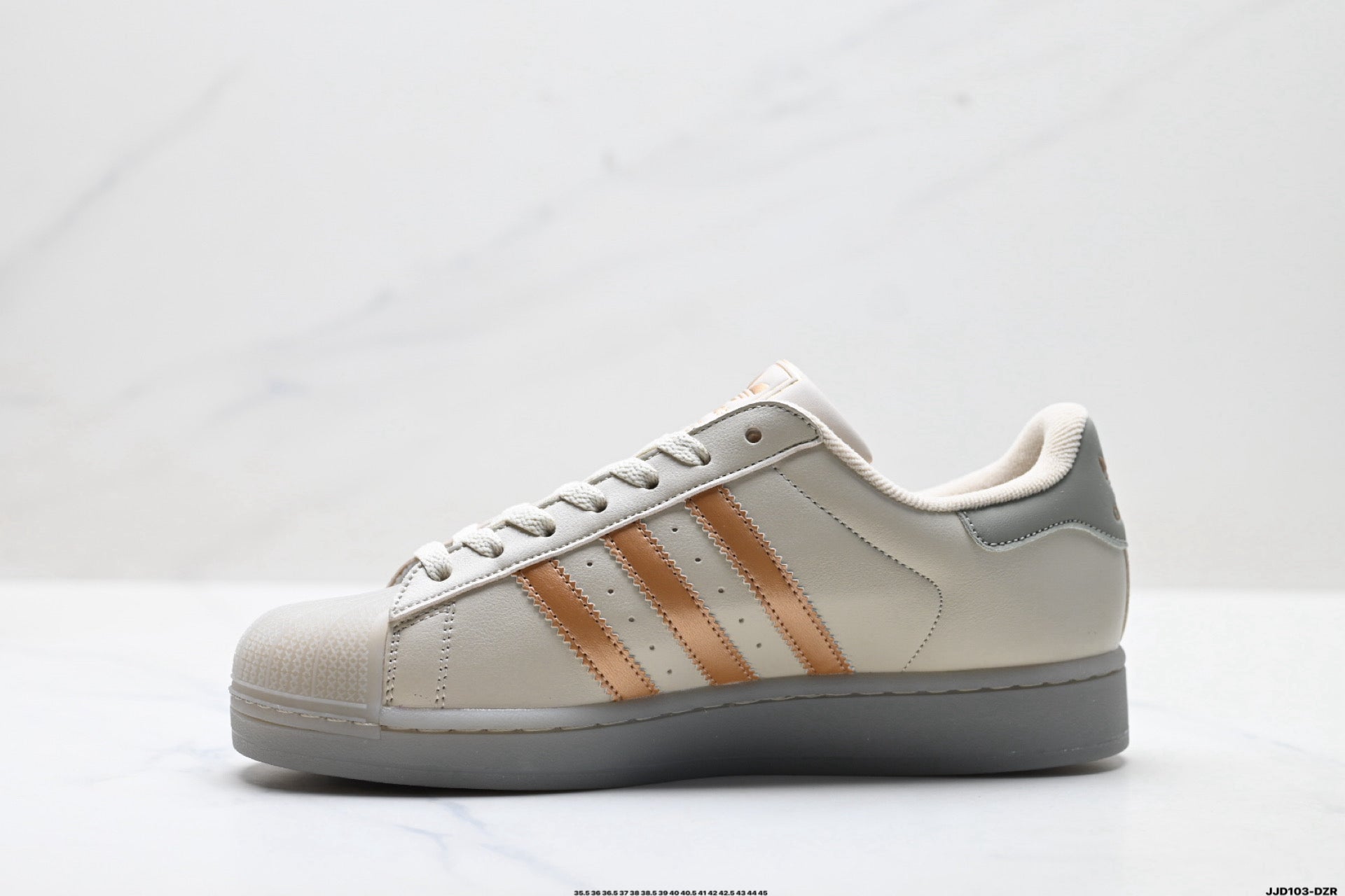 adidas Originals Superstar — Cream Clay-Orange & Grey | White Shell Toe