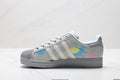 adidas Originals Superstar — Light Gray Multicolor Paint Splash | Shell Toe
