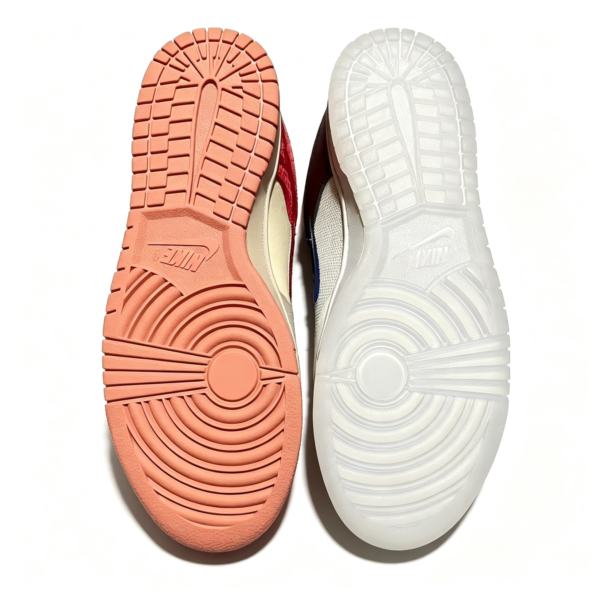 Nike Dunk Low 'Beige Peach' — Mixed-Material Textured Sneakers