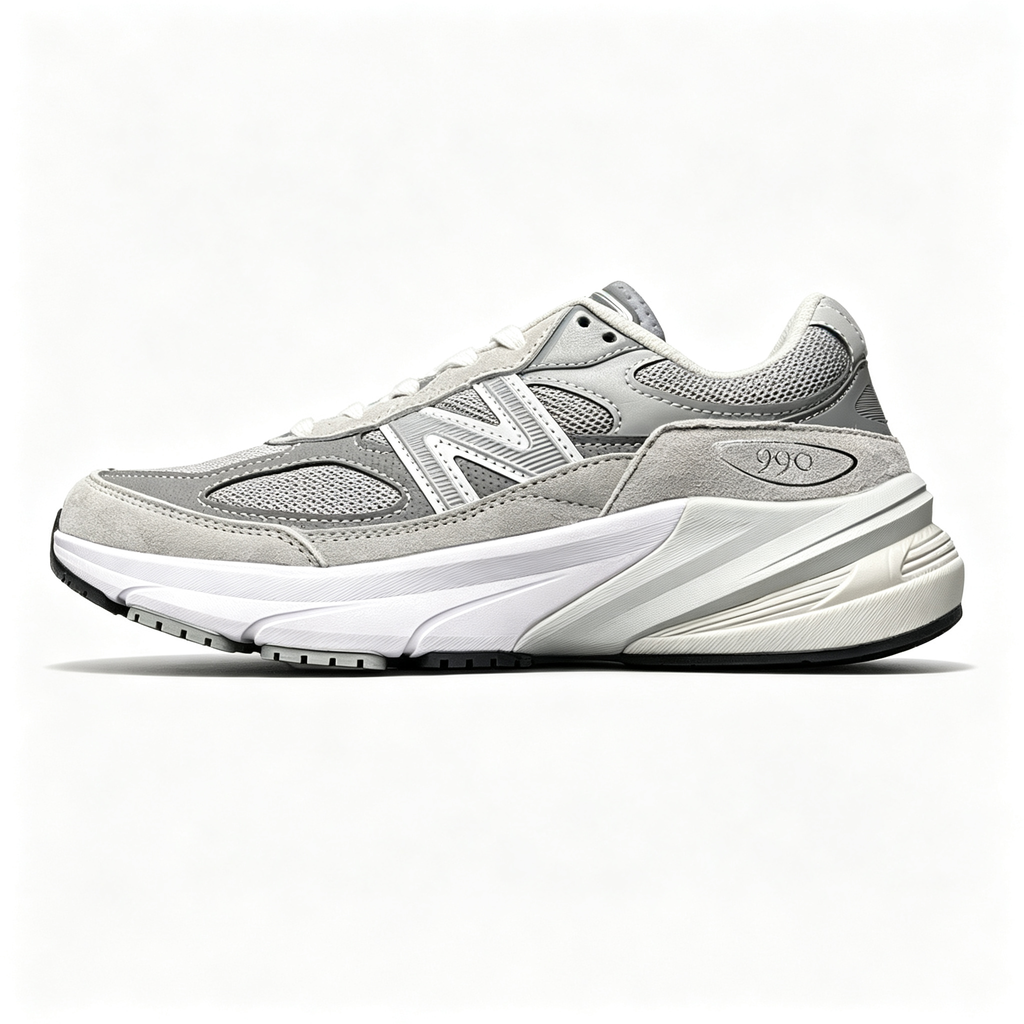 JJJJound x New Balance 990v3 Sneakers — Grey / White