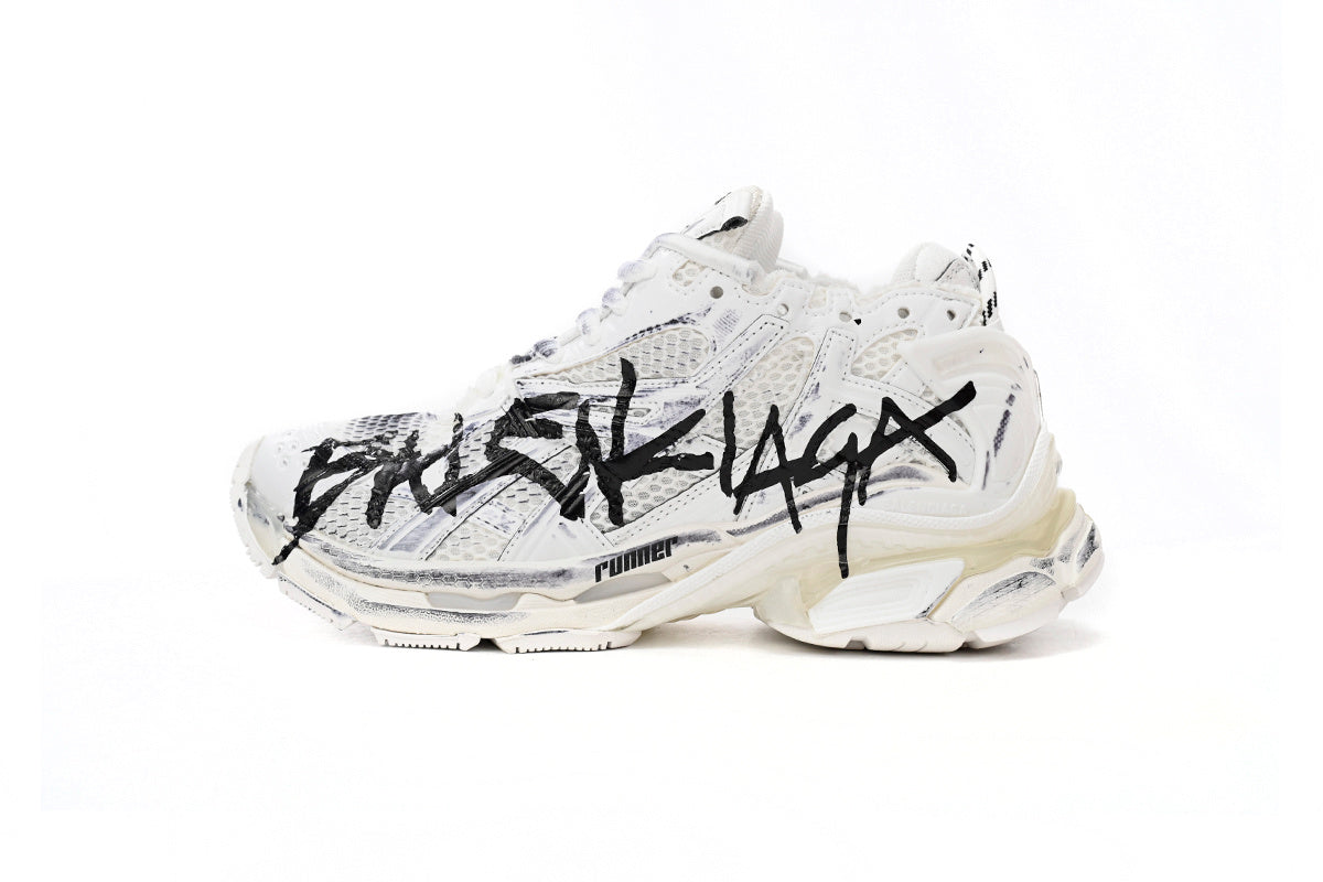 Balenciaga Runner Sneaker – Distressed Low-Top