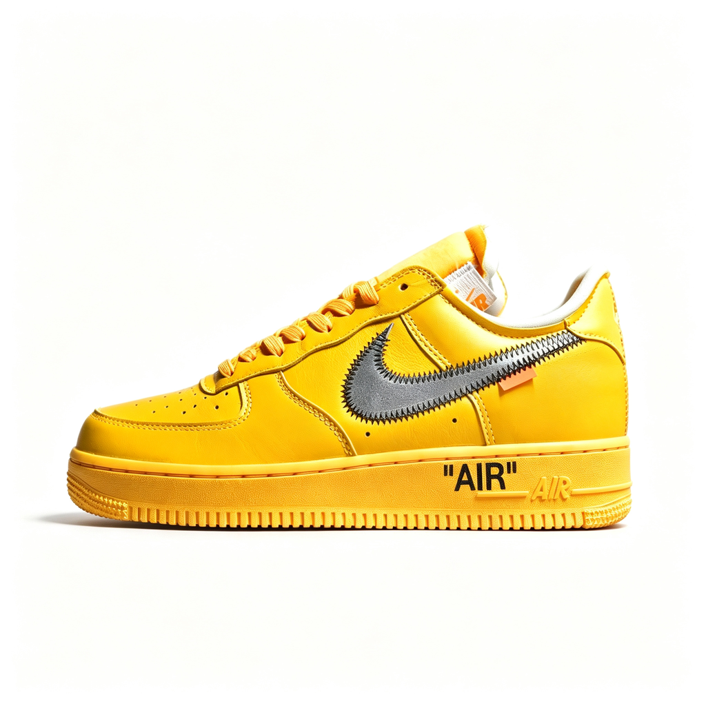 Off-White ✕ Nike Air Force 1 Low – University Gold / Metallic Silver