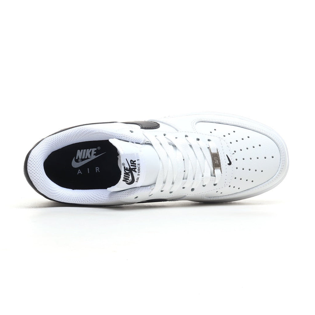 Nike Air Force 1 '07 Low – White/Black Leather Sneakers