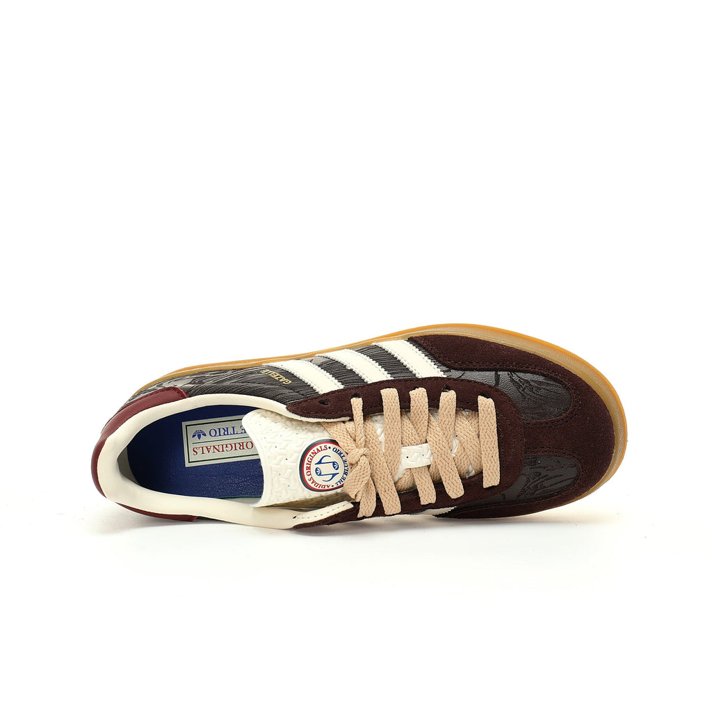 Adidas Originals Gazelle Indoor – Maroon / Cream Gum Suede Low-Top Sneakers