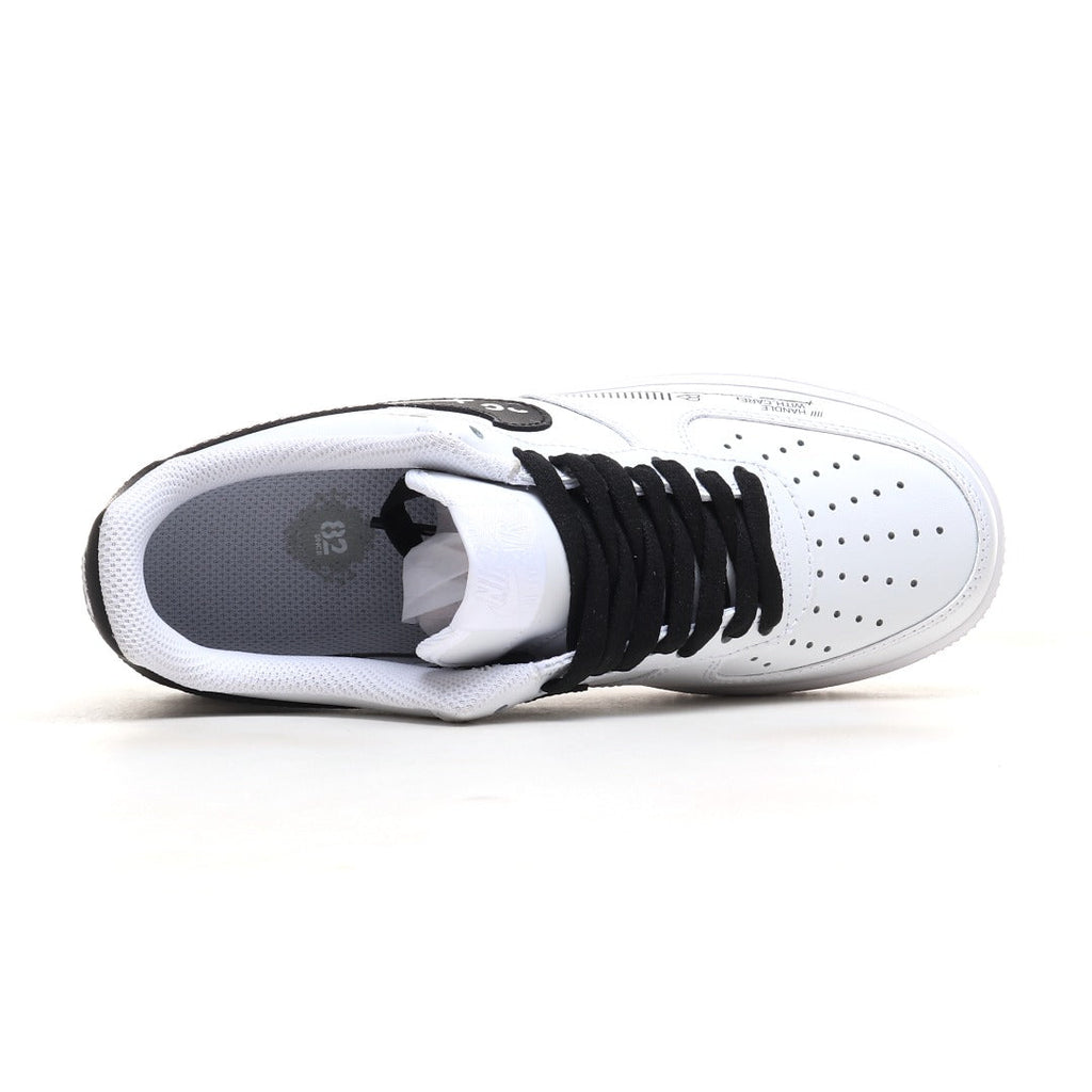 Nike Air Force 1 '07 Low 'Black White Graffiti' – Custom Street Art Edition