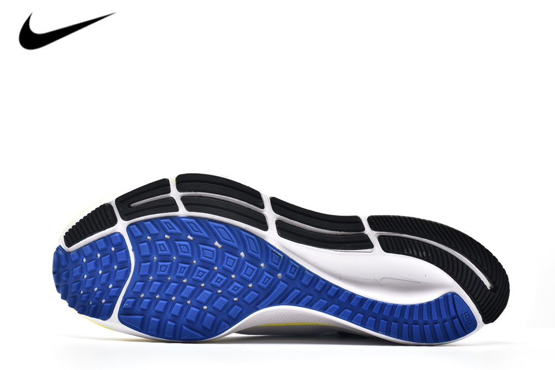 Nike Air Zoom Pegasus 37 – White / Racer Blue / Yellow Strike Mesh Running Sneakers