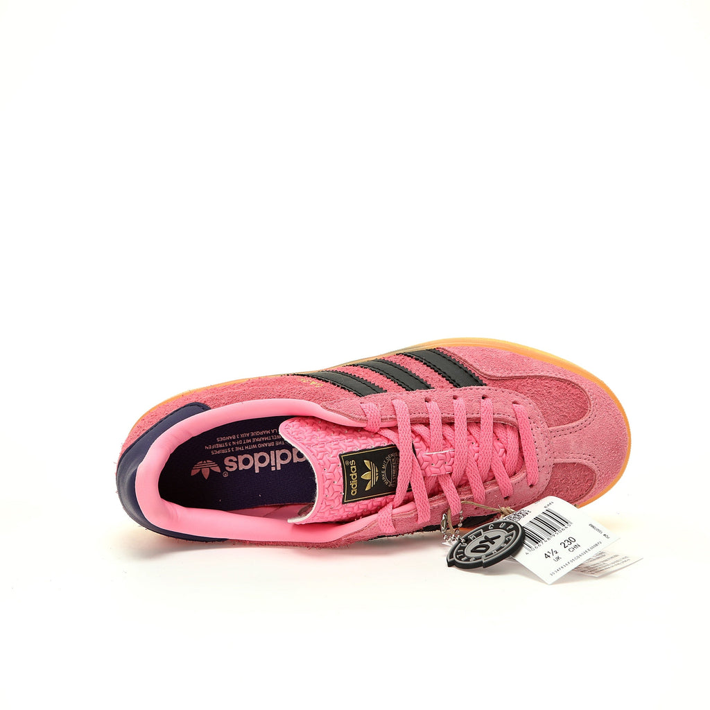 Adidas Originals Gazelle Indoor – Pink / Black / Dark Purple Gum Suede Low-Top Sneakers