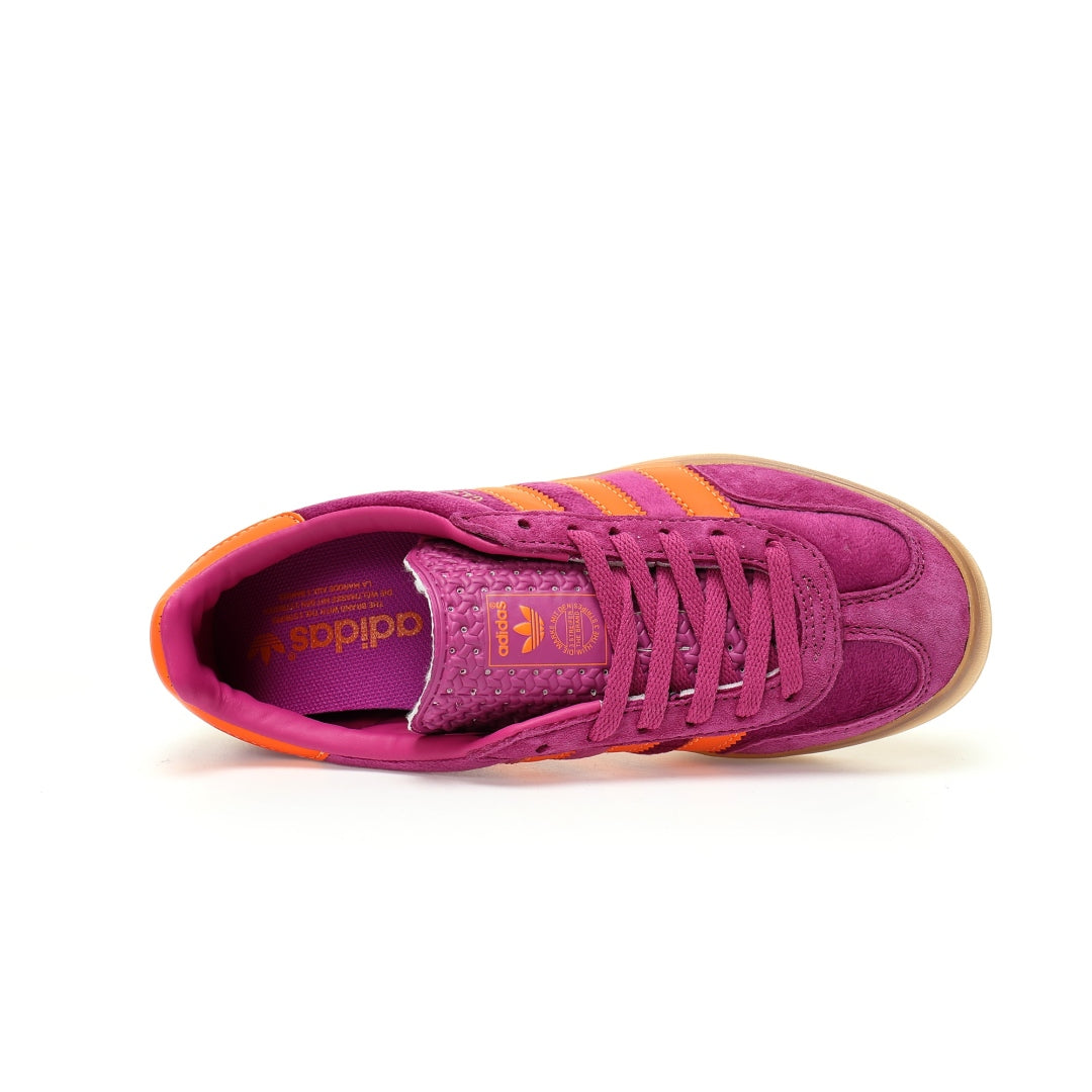 Adidas Originals Gazelle Indoor – Purple / Orange Gum Suede Low-Top Sneakers