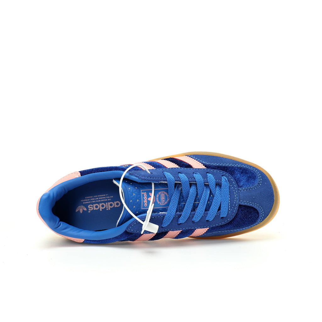 Adidas Originals Gazelle Indoor – Dark Blue / Pink Gum Suede Low-Top Sneakers