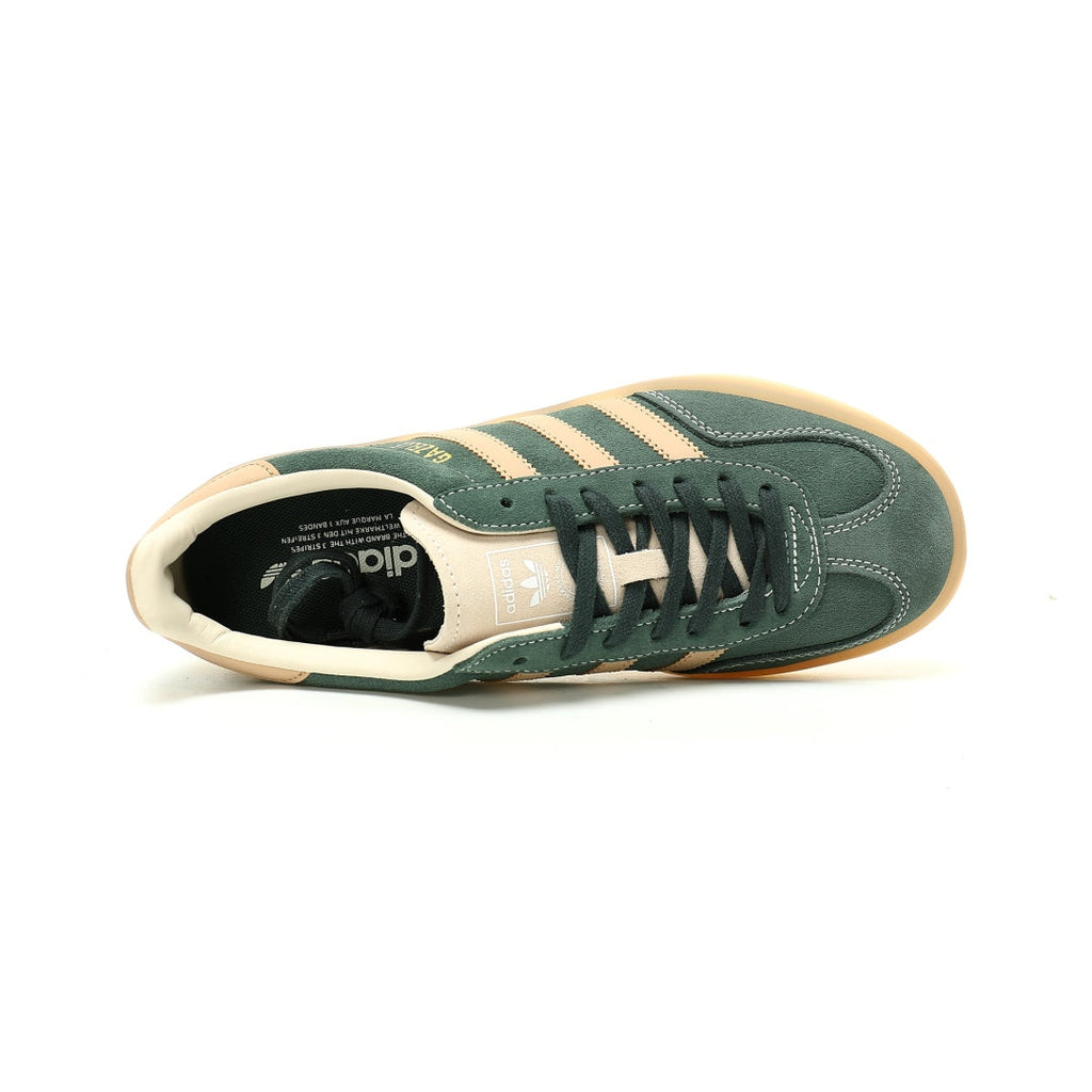 Adidas Originals Gazelle Indoor – Green / Beige Gum Suede Low-Top Sneakers